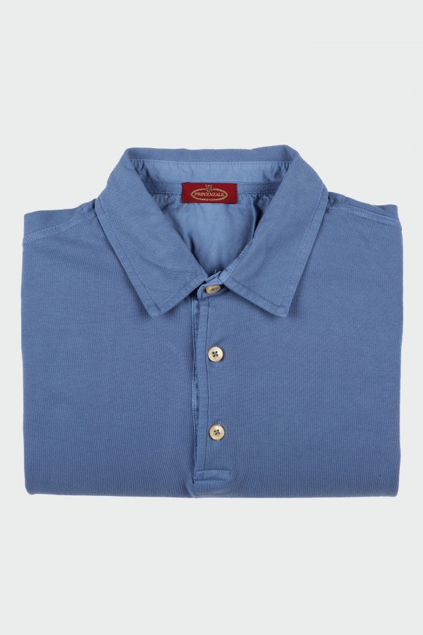 POLO IN COTONE DENIM