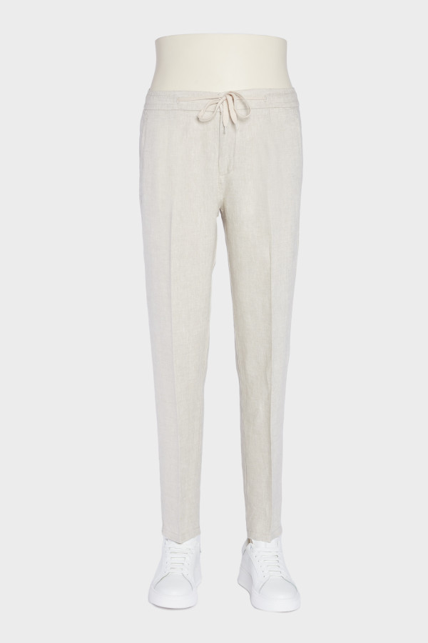 PANTALONE LINO BEGIE