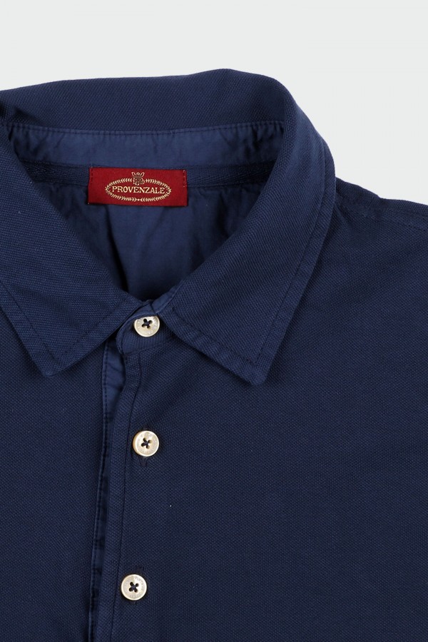 POLO IN COTONE BLU