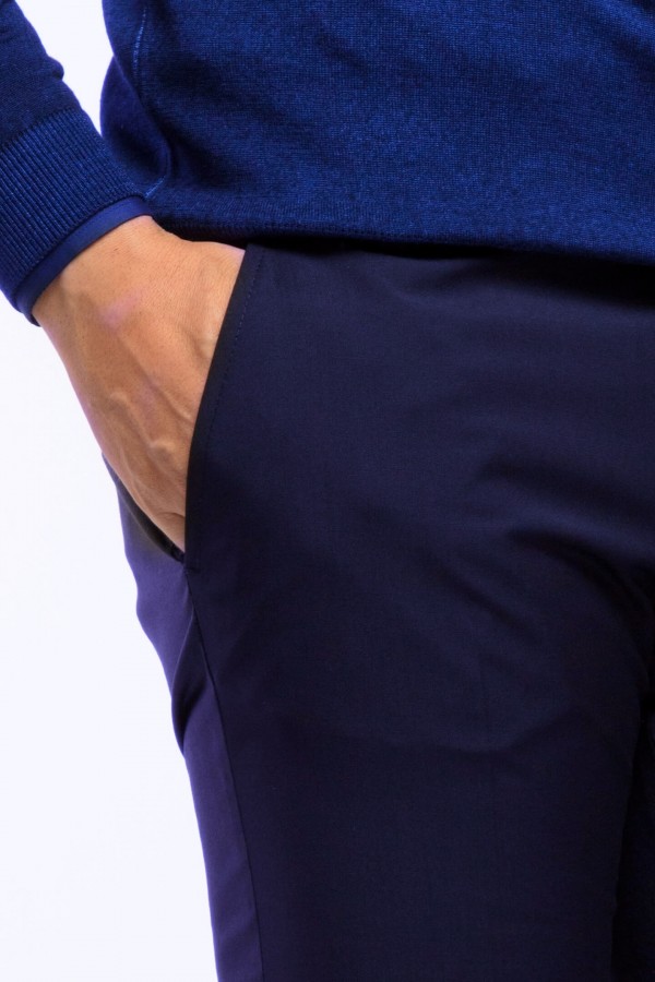 PANTALONE LANA BLU